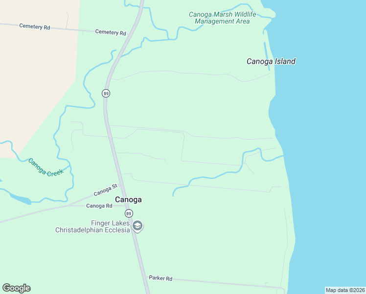 map of restaurants, bars, coffee shops, grocery stores, and more near Fire Lane B in Seneca County