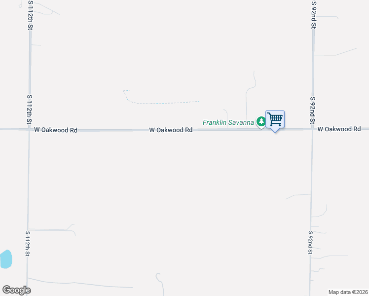 map of restaurants, bars, coffee shops, grocery stores, and more near 10199 West Oakwood Road in Franklin