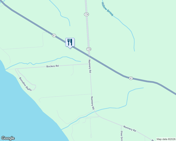 map of restaurants, bars, coffee shops, grocery stores, and more near 2500 Nunnery Road in Skaneateles