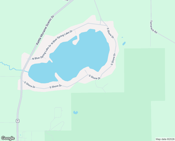 map of restaurants, bars, coffee shops, grocery stores, and more near W1296 South Shore Drive in Palmyra