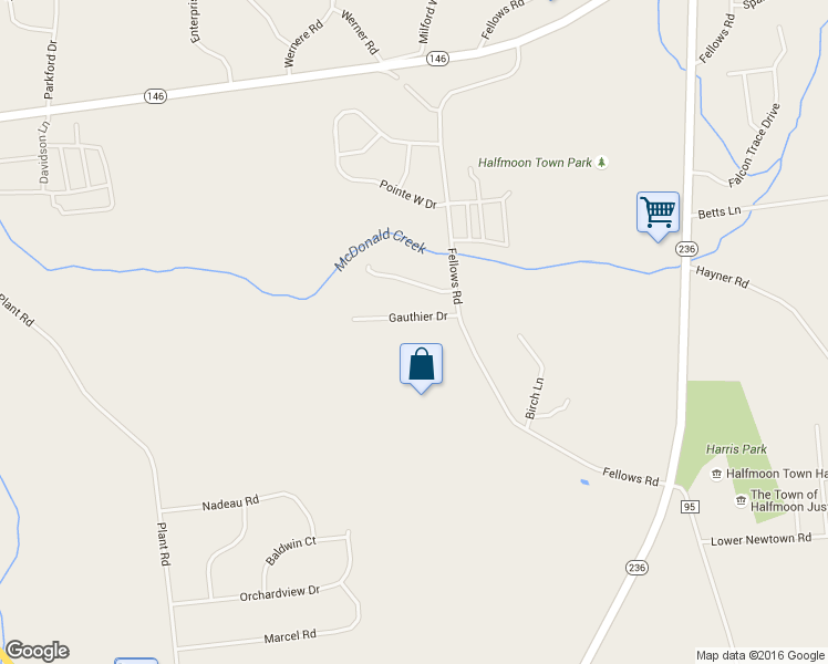 map of restaurants, bars, coffee shops, grocery stores, and more near 6 Gauthier Drive in Saratoga County