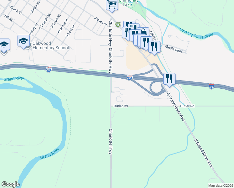 map of restaurants, bars, coffee shops, grocery stores, and more near 712 Parkers Drive in Portland