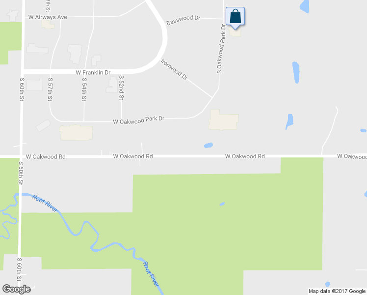 map of restaurants, bars, coffee shops, grocery stores, and more near 4722 West Oakwood Road in Franklin