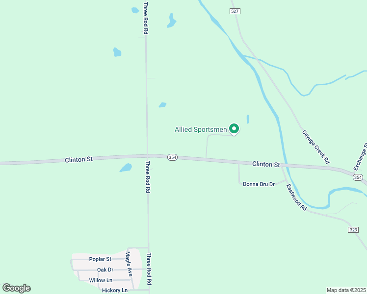 map of restaurants, bars, coffee shops, grocery stores, and more near 12700 Clinton Street in Alden