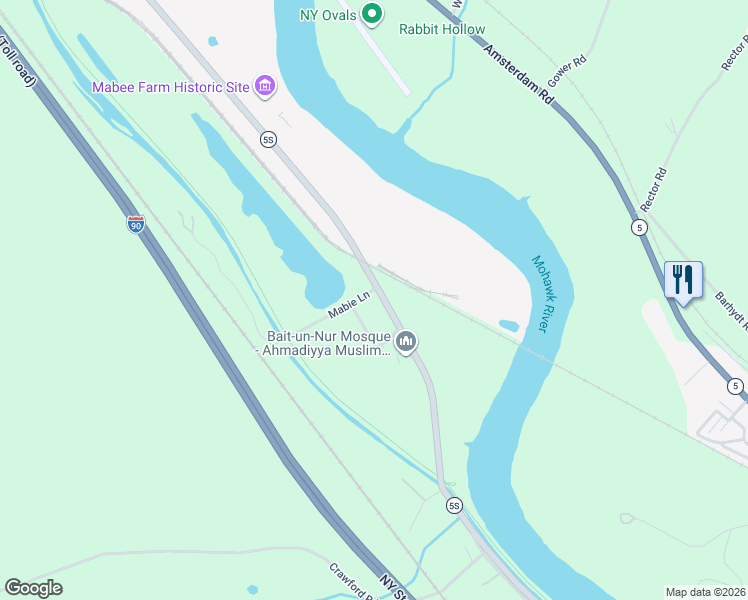 map of restaurants, bars, coffee shops, grocery stores, and more near 977 River Road in Schenectady