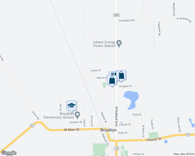 map of restaurants, bars, coffee shops, grocery stores, and more near 140 Marcie Drive in Brooklyn