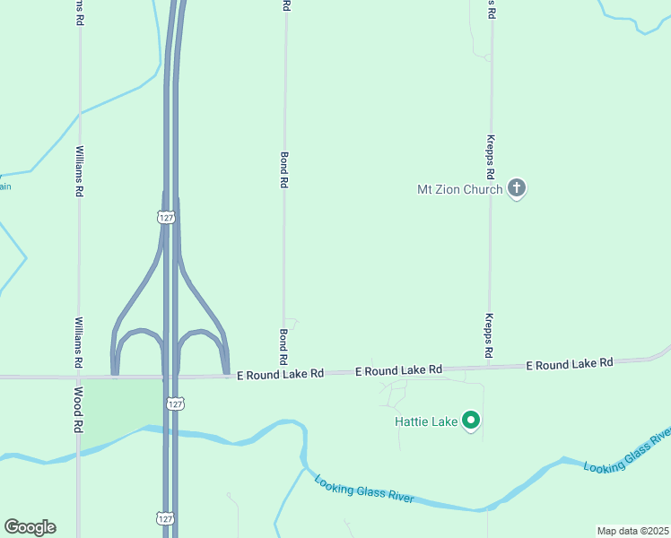 map of restaurants, bars, coffee shops, grocery stores, and more near 10679 Bond Road in DeWitt