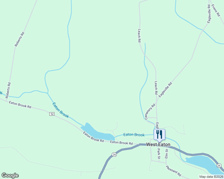 map of restaurants, bars, coffee shops, grocery stores, and more near 2823 Leach Road in Eaton