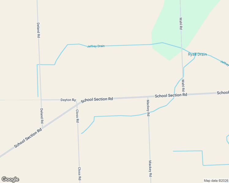 map of restaurants, bars, coffee shops, grocery stores, and more near 32011 School Section Road in Richmond
