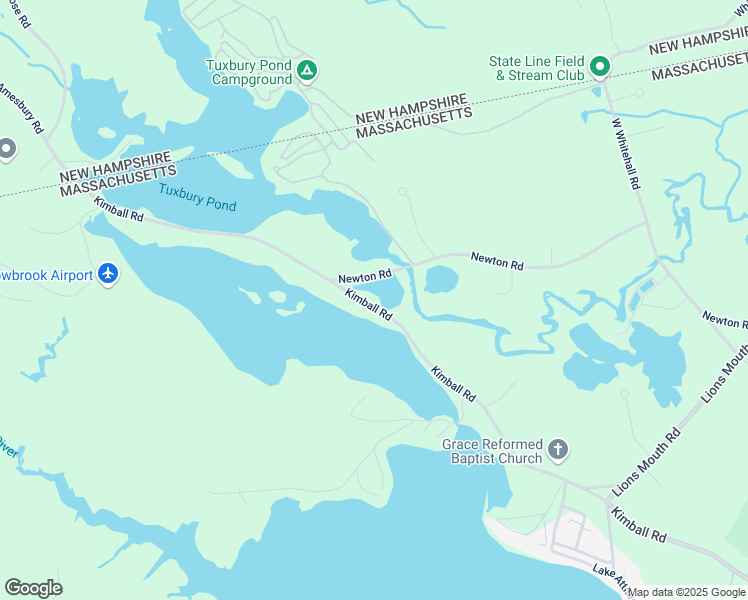 map of restaurants, bars, coffee shops, grocery stores, and more near 140 Kimball Road in Amesbury