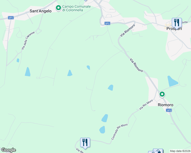 map of restaurants, bars, coffee shops, grocery stores, and more near 8 Via Delle Cerase in Provincia di Teramo