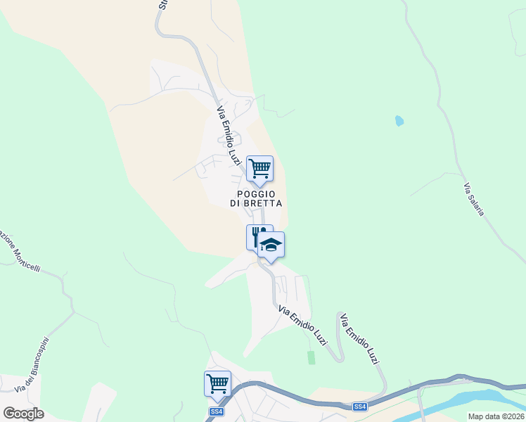 map of restaurants, bars, coffee shops, grocery stores, and more near 4 Via Alfredo Balena in Ascoli Piceno