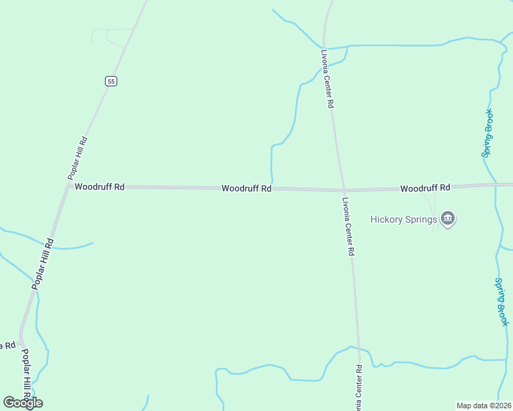 map of restaurants, bars, coffee shops, grocery stores, and more near 6636 Woodruff Road in Lima