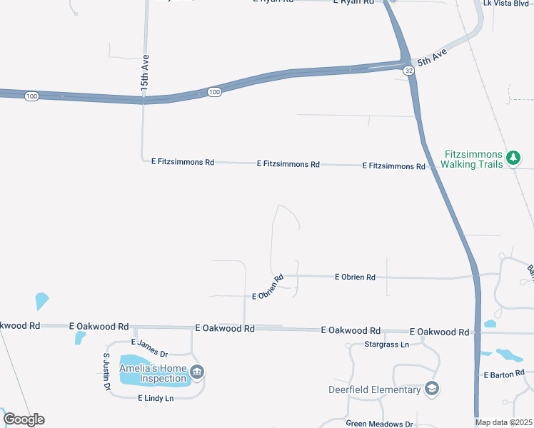 map of restaurants, bars, coffee shops, grocery stores, and more near 10009 South Hillview Avenue in Oak Creek