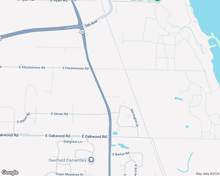 map of restaurants, bars, coffee shops, grocery stores, and more near 9958 South Chicago Road in Oak Creek