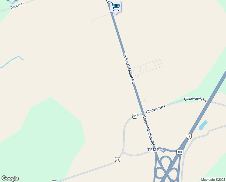 map of restaurants, bars, coffee shops, grocery stores, and more near 6151 Colonel Talbot Road in London