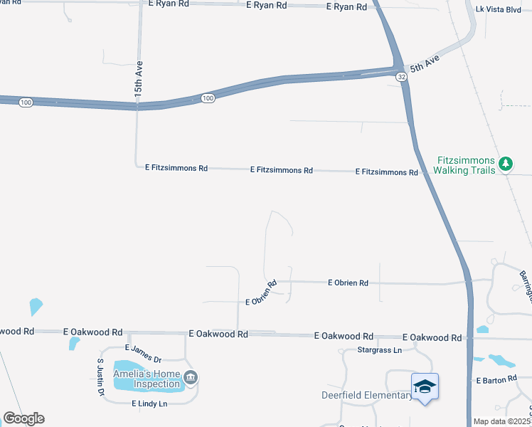 map of restaurants, bars, coffee shops, grocery stores, and more near 10009 South Hillview Avenue in Oak Creek