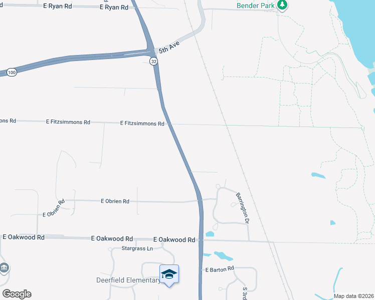 map of restaurants, bars, coffee shops, grocery stores, and more near 9958 South Chicago Road in Oak Creek