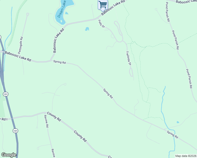 map of restaurants, bars, coffee shops, grocery stores, and more near 28 Spring Road in Amherst