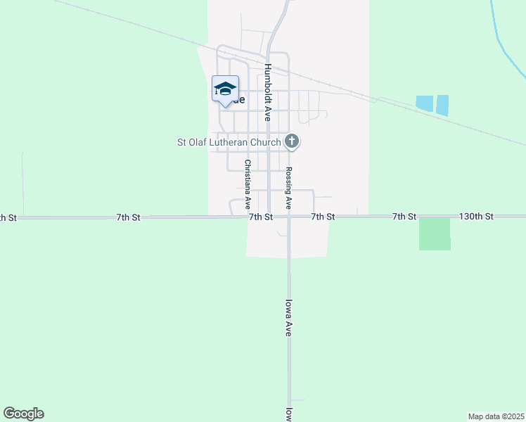 map of restaurants, bars, coffee shops, grocery stores, and more near 601 Christiana Avenue in Bode