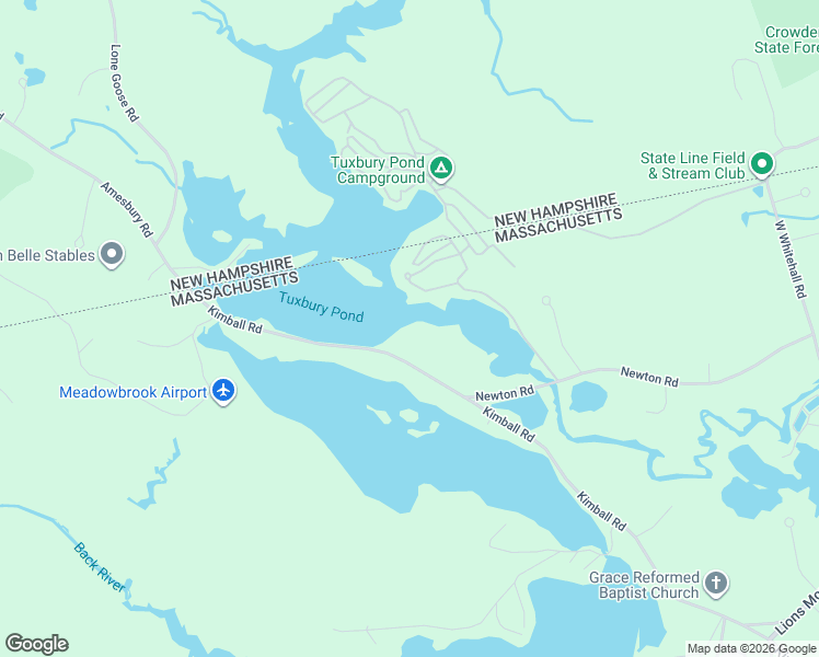 map of restaurants, bars, coffee shops, grocery stores, and more near 152 Kimball Road in Amesbury