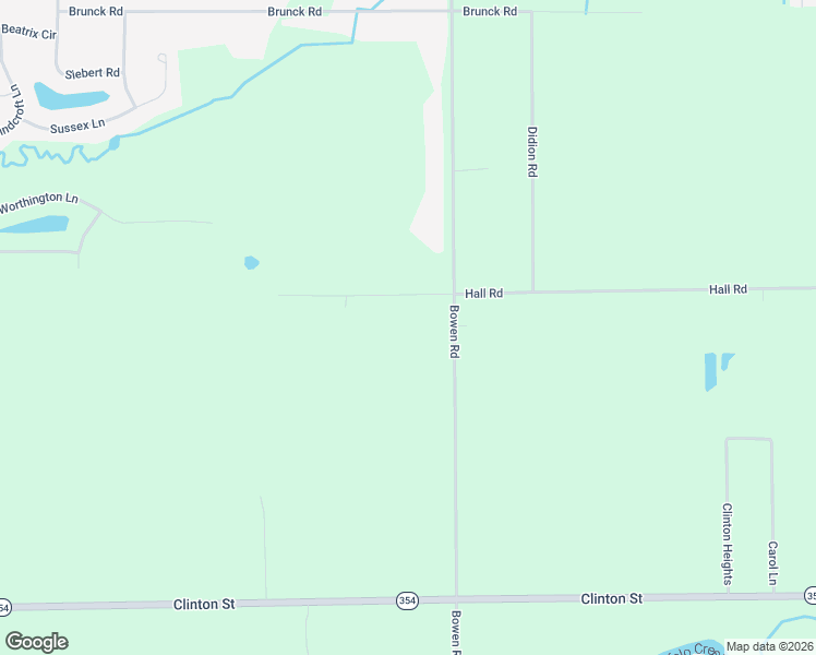 map of restaurants, bars, coffee shops, grocery stores, and more near 235 Hall Road in Elma