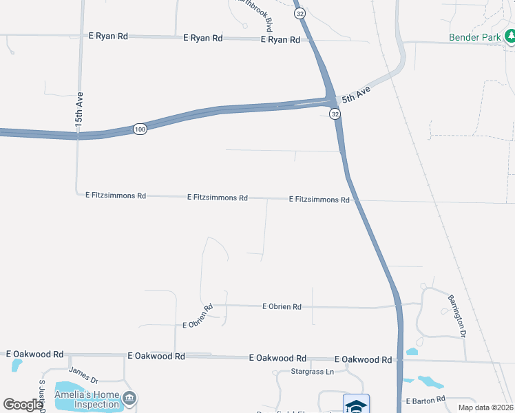 map of restaurants, bars, coffee shops, grocery stores, and more near 3665 East Fitzsimmons Road in Oak Creek