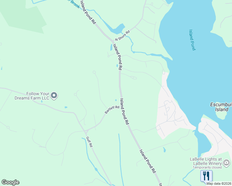 map of restaurants, bars, coffee shops, grocery stores, and more near 343 Island Pond Road in Derry