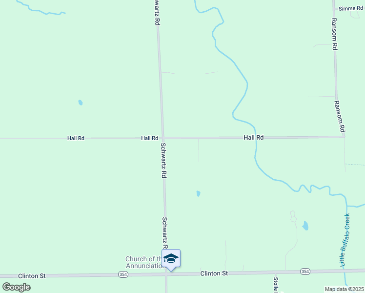 map of restaurants, bars, coffee shops, grocery stores, and more near 2520 Hall Road in Lancaster