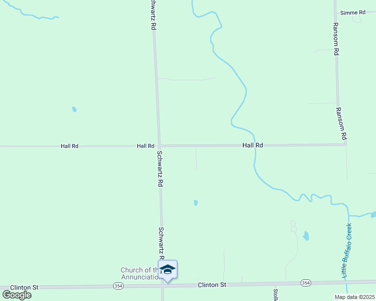 map of restaurants, bars, coffee shops, grocery stores, and more near 2520 Hall Road in Lancaster
