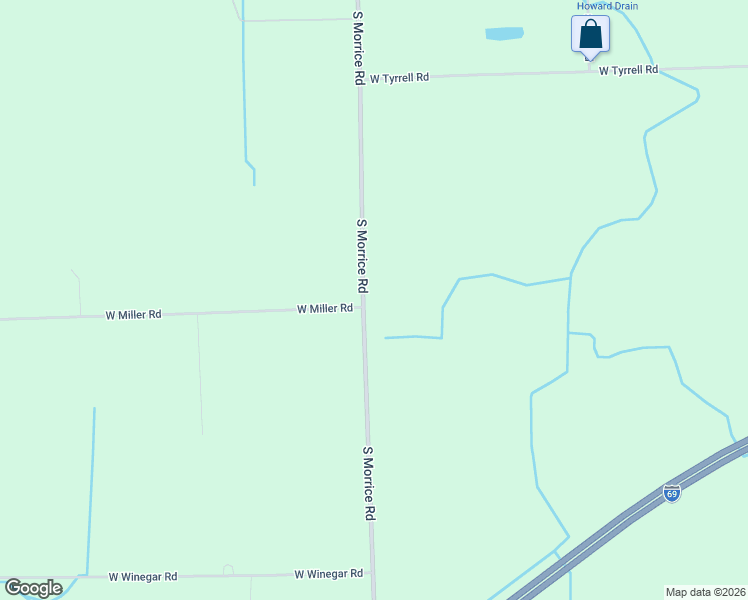 map of restaurants, bars, coffee shops, grocery stores, and more near 8993 South Morrice Road in Morrice