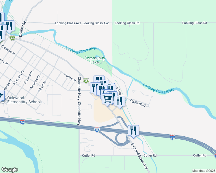 map of restaurants, bars, coffee shops, grocery stores, and more near 258 Bristie Street in Portland