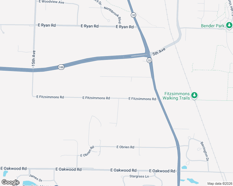 map of restaurants, bars, coffee shops, grocery stores, and more near 3603 East Garden Place in Oak Creek