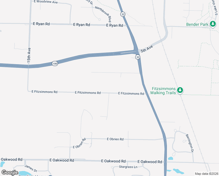 map of restaurants, bars, coffee shops, grocery stores, and more near 3721 East Garden Place in Oak Creek