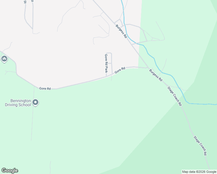 map of restaurants, bars, coffee shops, grocery stores, and more near 1315 Gore Road in Bennington