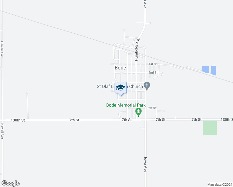 map of restaurants, bars, coffee shops, grocery stores, and more near 400 College Avenue in Bode