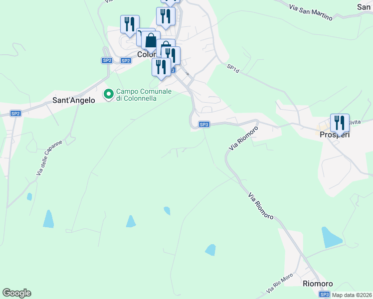map of restaurants, bars, coffee shops, grocery stores, and more near 1 Via Delle Acacie in Provincia di Teramo