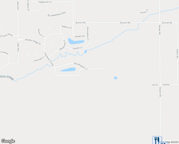 map of restaurants, bars, coffee shops, grocery stores, and more near 40 Worthington Lane in Lancaster