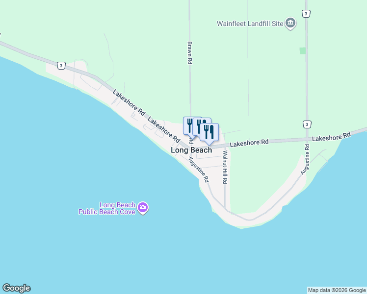 map of restaurants, bars, coffee shops, grocery stores, and more near 12223 Lakeshore Road in Regional Municipality of Niagara