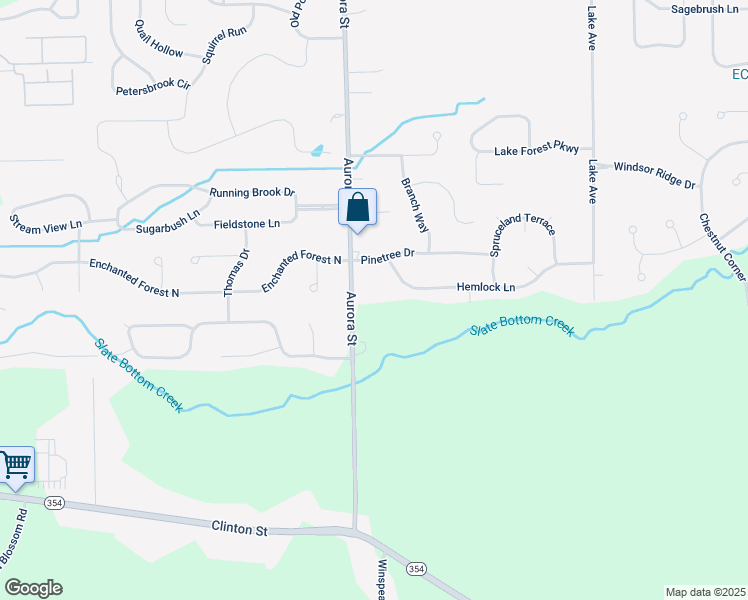 map of restaurants, bars, coffee shops, grocery stores, and more near 760 Aurora Street in Lancaster