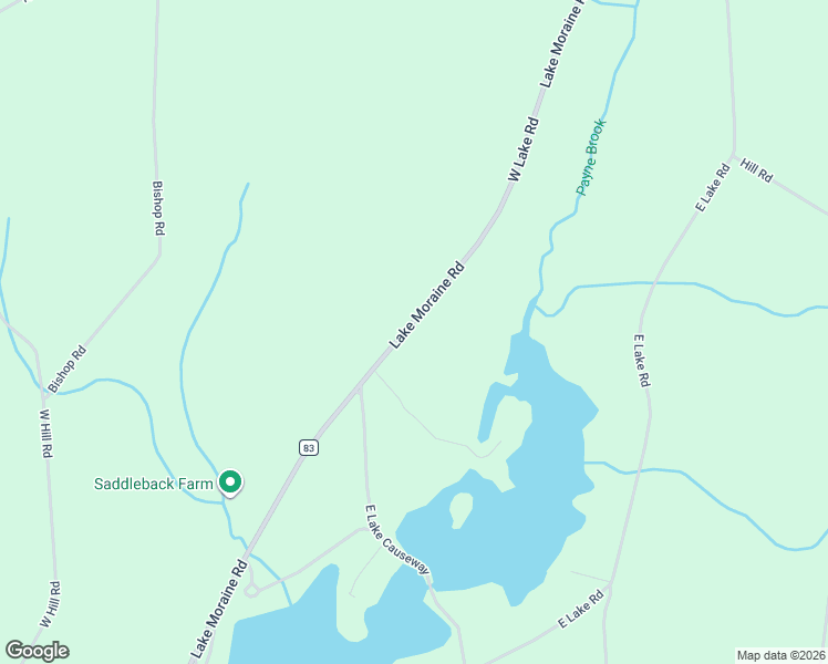 map of restaurants, bars, coffee shops, grocery stores, and more near 3206 Lake Moraine Road in Hamilton