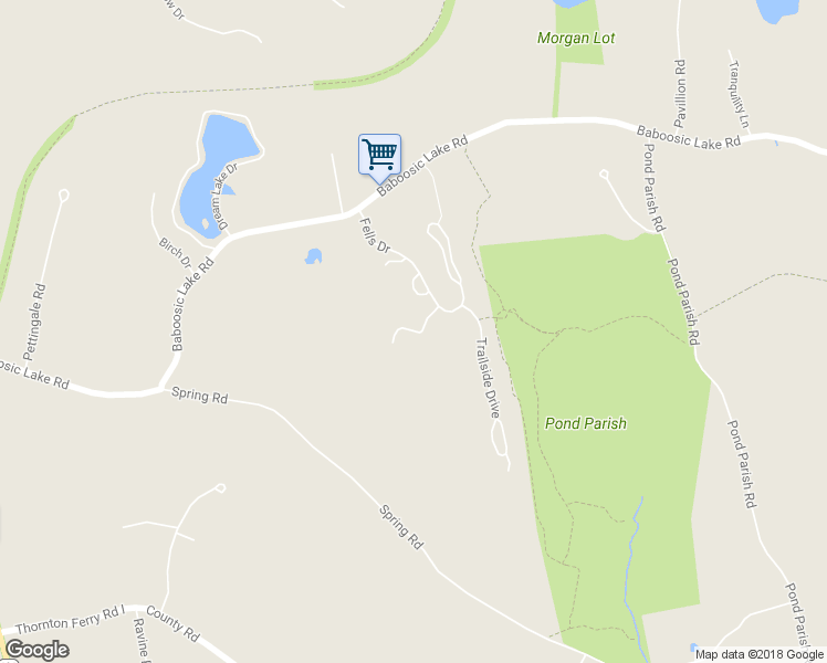 map of restaurants, bars, coffee shops, grocery stores, and more near Tarleton Lane in Amherst
