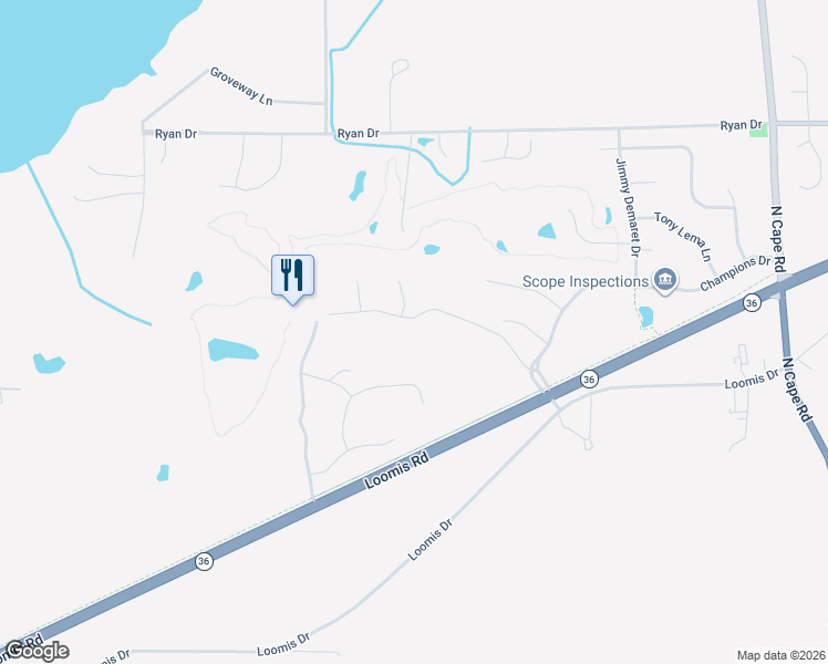 map of restaurants, bars, coffee shops, grocery stores, and more near S97W13725 Stonebridge Way in Muskego