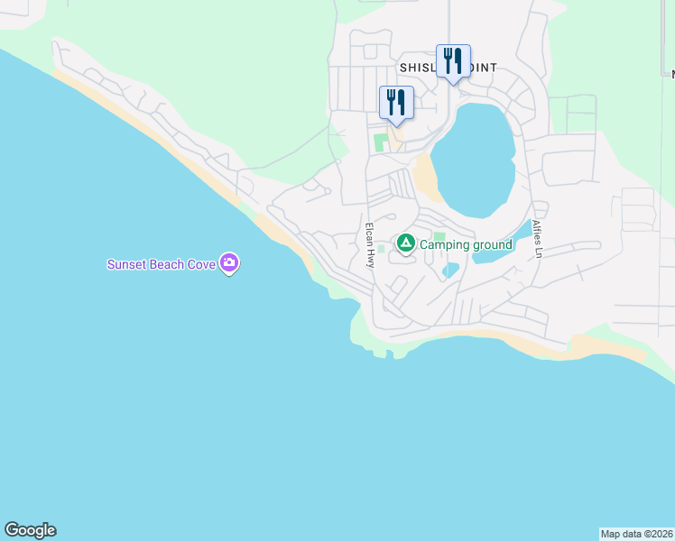 map of restaurants, bars, coffee shops, grocery stores, and more near 17 Mariner Crescent in Port Colborne