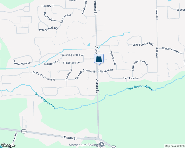 map of restaurants, bars, coffee shops, grocery stores, and more near 749 Aurora Street in Lancaster