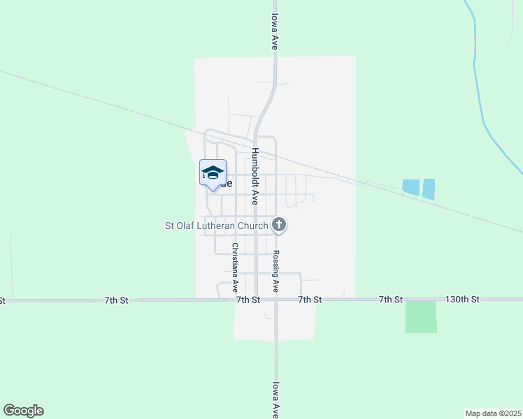 map of restaurants, bars, coffee shops, grocery stores, and more near 203 Humboldt Avenue in Bode