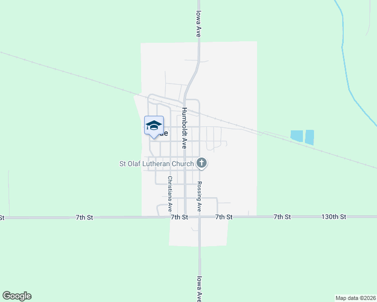 map of restaurants, bars, coffee shops, grocery stores, and more near 203 Humboldt Avenue in Bode