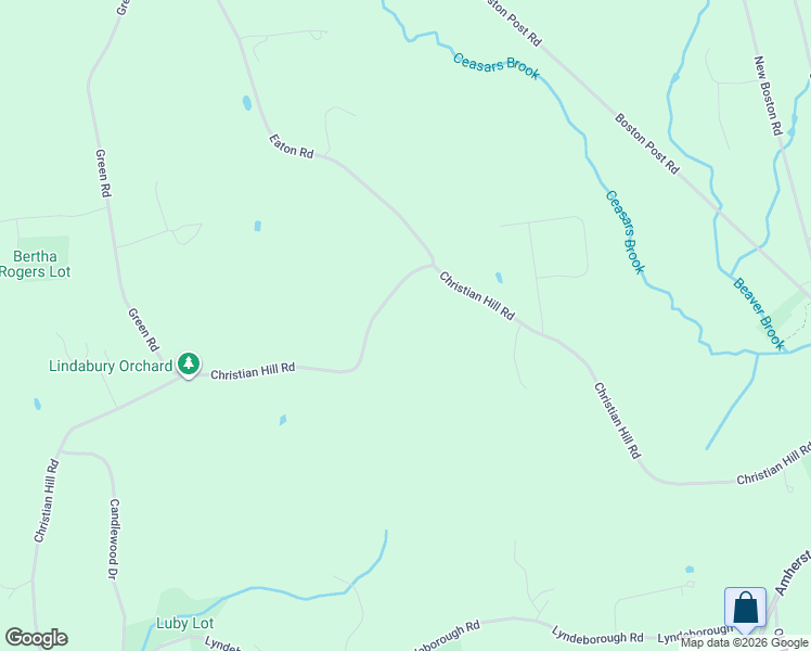 map of restaurants, bars, coffee shops, grocery stores, and more near 46 Christian Hill Road in Amherst