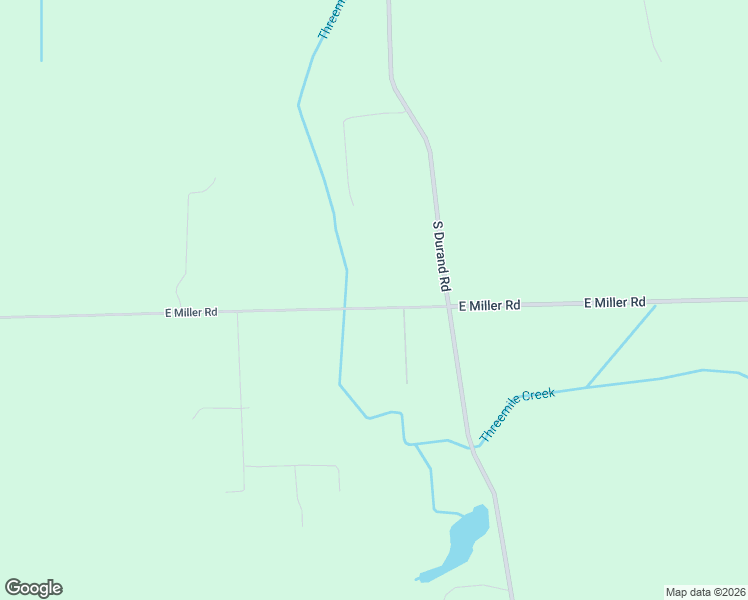 map of restaurants, bars, coffee shops, grocery stores, and more near 8875 East Miller Road in Durand