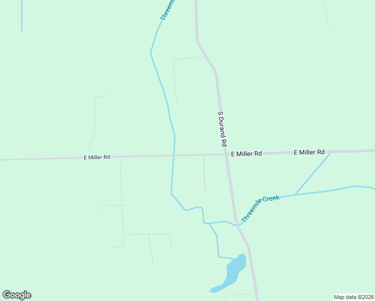 map of restaurants, bars, coffee shops, grocery stores, and more near 8875 East Miller Road in Durand